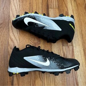Nike Vapor Baseball Cleats Black and Grey Men’s Size 12